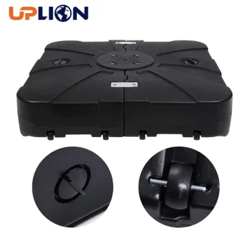 Sand/Water Filled Square Umbrella Stand with Wheels for ROMA Offset Patio Umbrella