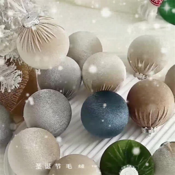 Shatterproof Christmas Tree Ornament Set: 8CM Wrapped Ball Decoration