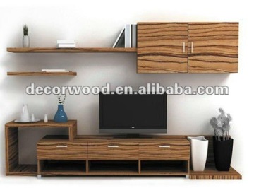 high gloss walnut color TV cabinet