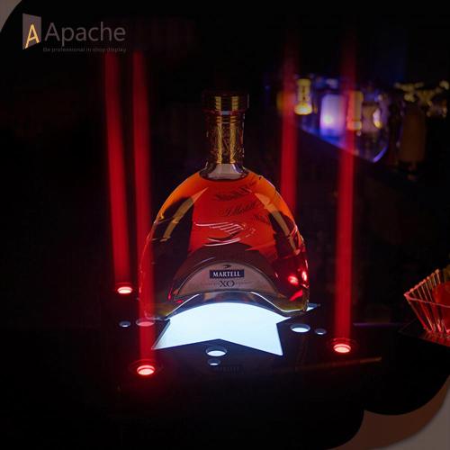 Vino acrilico LED schermo Base Per Bar