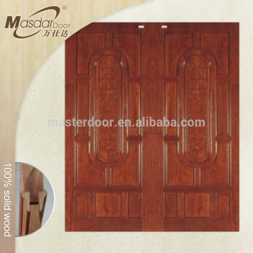 Simple wooden main double door designs for office
