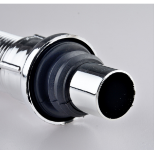 고품질 파이프 시리즈 ABS 크롬 욕실 분지 배수 S 모양의 스트레치 팔꿈치 싱크 배수 파이프