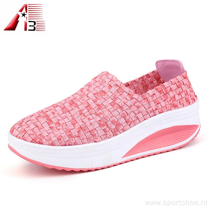 Summer Woven Elastic Shoes For Women