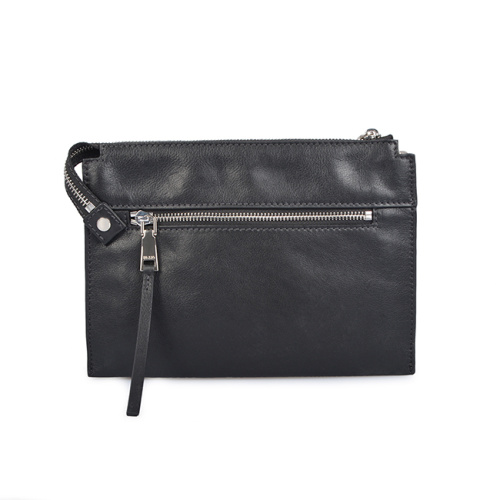 Trendy Elegant Rivet Leather Pouch Wallet Clutch Handbag