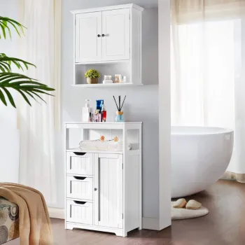 Wholesale Bathroom Wooden Storage Cabinet with Drawer and Door