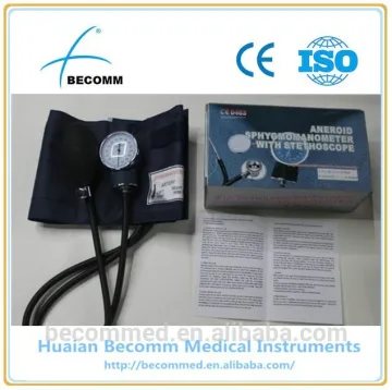 grey Aneroid sphygmomanometer with stethoscope