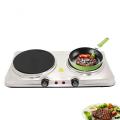 Plate for Cooking Portable Electric double burner Silver