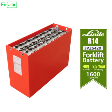 48V 420AH R14バッテリー3PZS420 LINDE用フォークリフトトラクションバッテリー