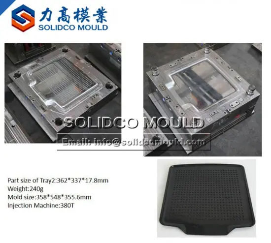 Custom high quality plastic disposable food tray mould