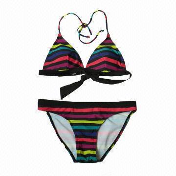 Full Fastness Printing Ladies' Bikini Set, Elastic Waist Band, Customized Sizes/Colors Available