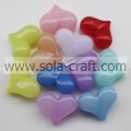"10*12*22MM Jelly Colors  Earring Heart Beads Wholesale"