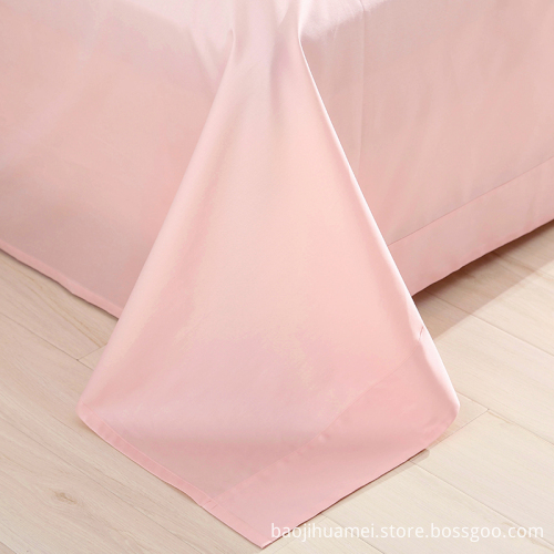 Baby Pink 4 PCS 100% Egyptian Cotton Bedding Sets