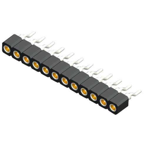 Conectores hembra mecanizados de 2,0 mm serie MFHDM