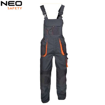 OEM comfortable work PolyesterCotton bibpants with multi pockets