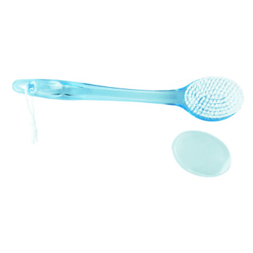High-Quality Plastic Heavy-Duty Long-Handle Back Scrubber with Massager and Exfoliating Bristles - Ideal for Shower and Bath Use