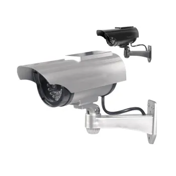 Outdoor Solar Cell Dome Waterproof Safety Camera with LED Light