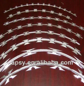Concertina type razor barbed wire mesh/razor wire mesh