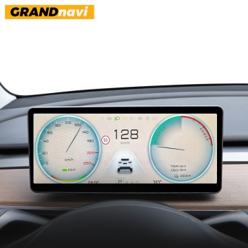 Grandnavi Model 3/Y Car DVD Player with Wireless CarPlay and Android Auto for Tesla Screen Display