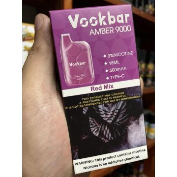 Vookbar Amber 9000 퍼프 일회용 키트 도매