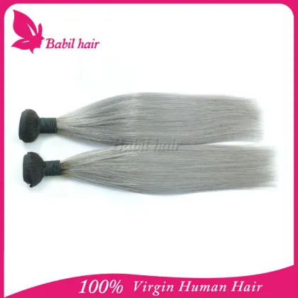 top selling raw russian grey remy hair extensions