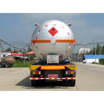 รถเทรลเล่อร์กึ่งพ่วงสำหรับการขนส่งก๊าซเหลวเหลว Tri-Axle ขนาด 12.6 ม