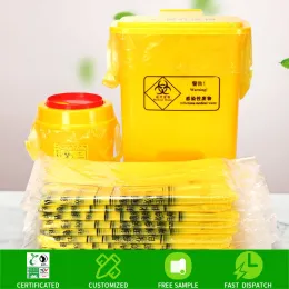 Thickened Disposable Yellow Medical Waste Bag Hospital Waste Degradable Packaging Bag