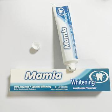 OEM de pasta dentária de cor branca de cor branca