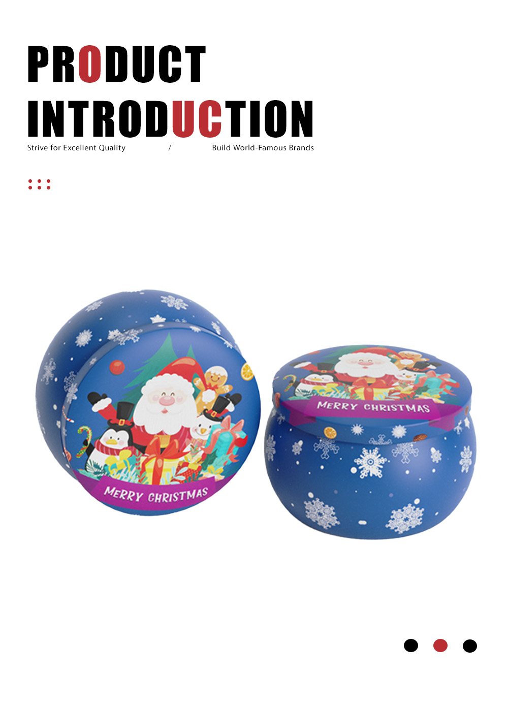 3-Christmas drum‑shaped can-X