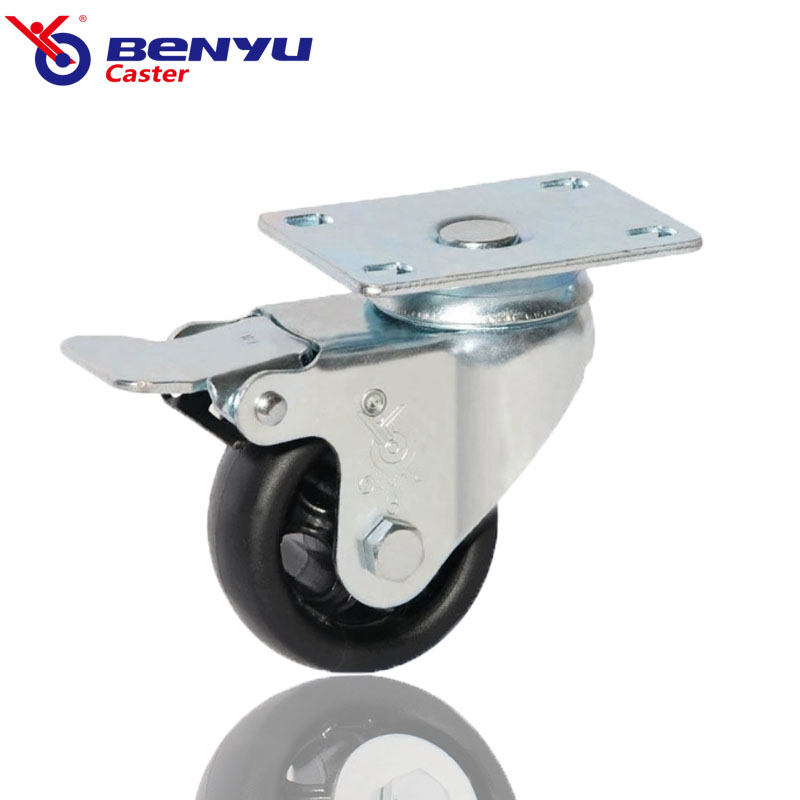 Swivel Wheel with Brake Medium-Duty Iron Oven Casters