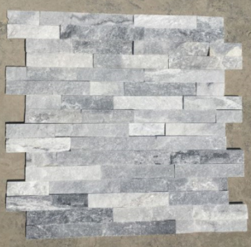Ice gray interlock flagstone panel