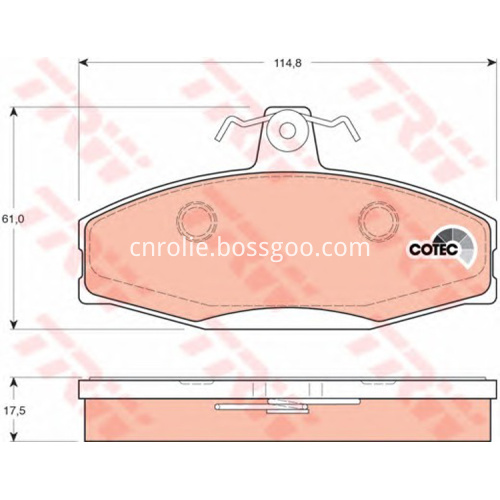 China Oem 6u0 698 151 E 114 8 61 17 5 Disc Brake Pad Sets Hi Q For Volkswagen 9u7 Skoda Felicia High Quality Oem 6u0 698 151 E 114 8 61 17 5 Disc Brake Pad Sets Hi Q For Volkswagen