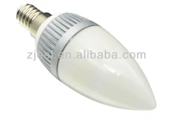 Aluminum Housing 64pcs 3528 3.2W C37 LED Candle Lamp