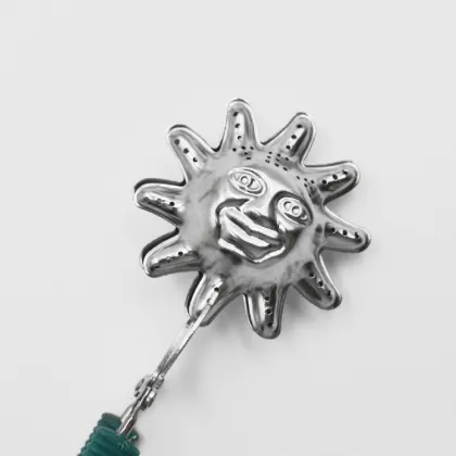 Stainless Steel Sun Shape Tea Infuser with Long Handle