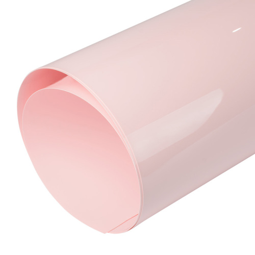 Solid Color PET Film Pink Beige Pet Decorative Film For Furniture Panels Supplier