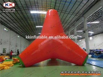 customized inflatable triangle shape for PVC tarpaulin