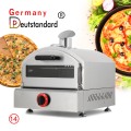 Gas mini pizza oven with stainless steel