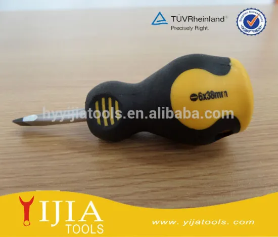 cheap promotional screwdriver short slotted security screwdrivers