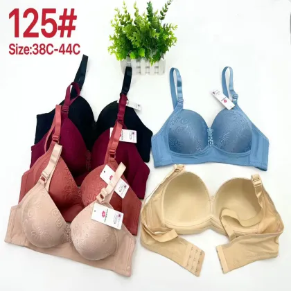 Assorted Color Wireless Plus Size Bra 38-46C