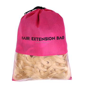 AliLeader Hot Selling Custom Logo Package Shoe Clothing Hair Storage Organize Bag Non woven Fabric Drawstring Bags Toiletry Bag