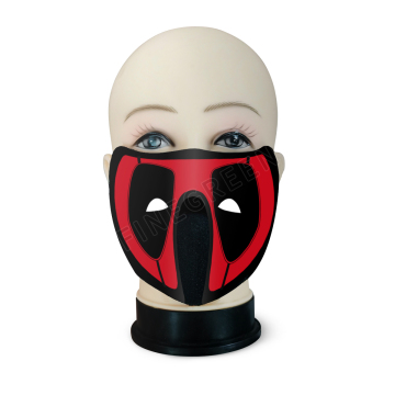 Hot Selling Sound-Activated LED Light-Up Mask for Parties and Cosplay