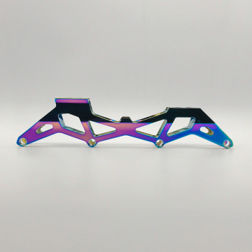 New Rainbow High-Quality Aluminum Alloy 3-Layer Professional Speed Inline Skate Roller Frame