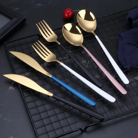 Steak Knife and Fork Spoon Set of Three