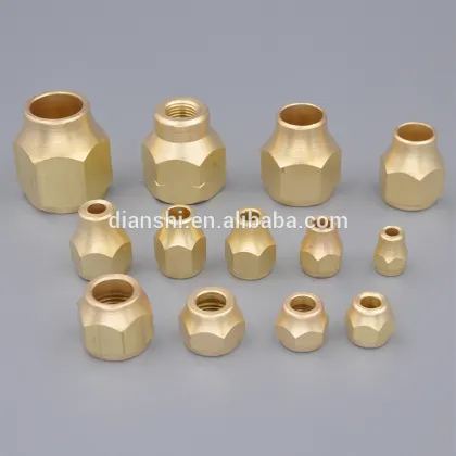brass flare nut hex nut female flare nut