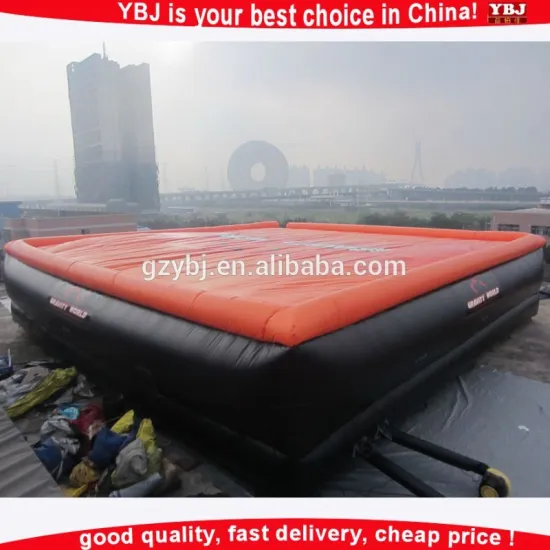 2016 YBJ inflatable big air bag for extreme sports, new inflatable stunt air bag, Exciting Winter Sport airbag for cyclists