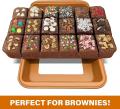 Brownie Pan Brownie Bakningsbricka med inbyggd skiva