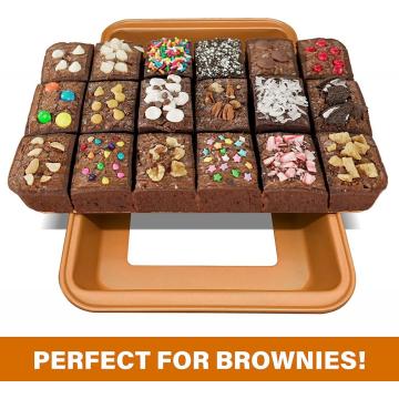 Brownie Pan Brownie Baking Tray With Built-In Slicer