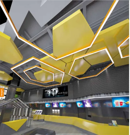 Hlinear L6060-H-1050 Hexagon Linear Light Series Nordic Ceiling Light Modern Minimalist Black Pendant Mounted Hexagon LED Light