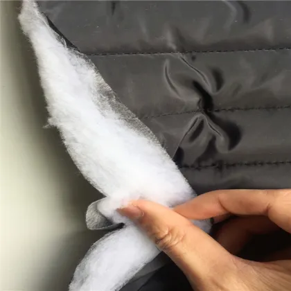 Waterproof Nylon Fabric Quilted Coat with Soft Cotton Waterproof Shell