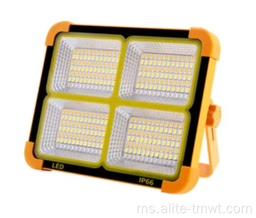 Lampu banjir LED flat tri berwarna solar