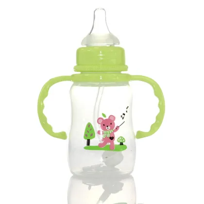 Wholesale PP Baby Bottles with Anti-Flatulence Feature and Handle from Apple Bear Maternal and Infant Products